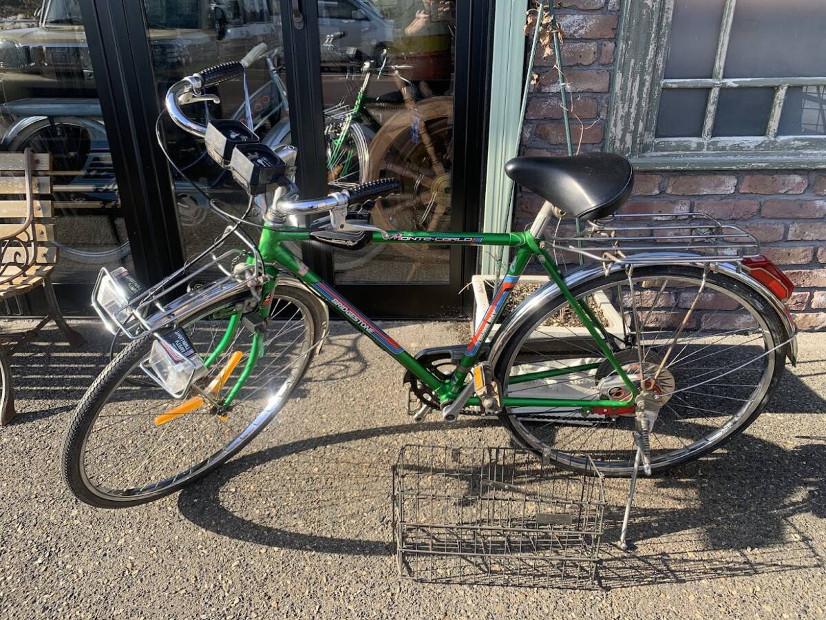 【 状態良好品 ブリヂストン モンテカルロ 】スーパーカー自転車 5段変速 ダイナモライト デコチャリ 昭和レトロ 希少品 ワンオーナー品