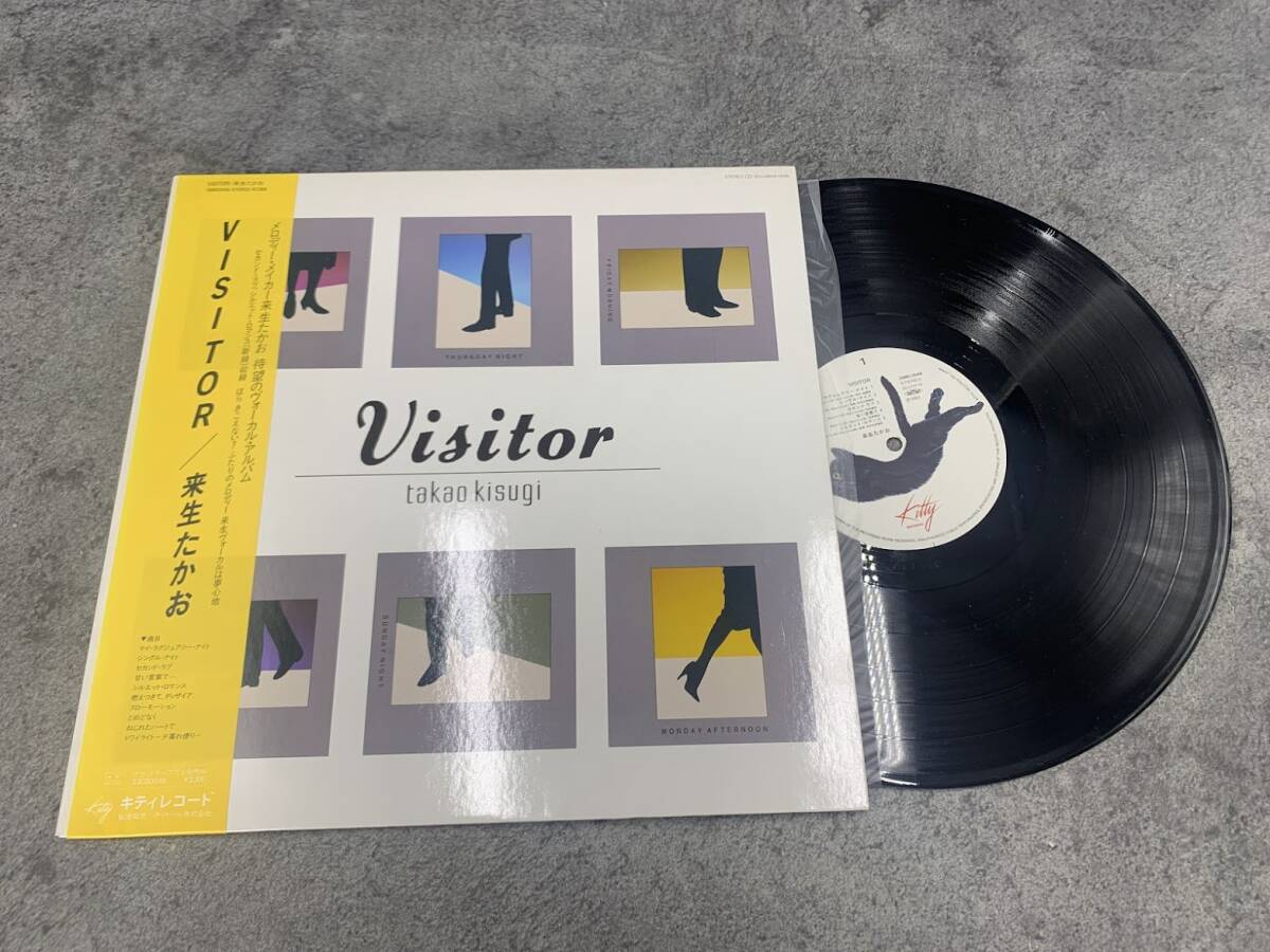 【 LPレコード 来生たかお / VISITOR 帯付 】邦楽 音楽 2025122702