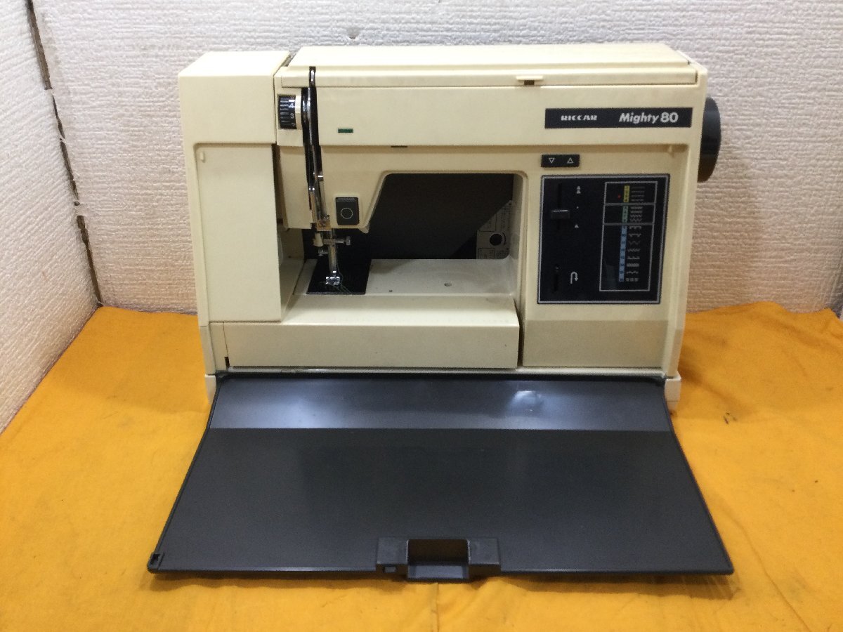 昭和レトロ！！電子のお針箱　RICCAR リッカーマイティ80 RFA-80 Mighty80 家庭用ミシン　動作確認済み