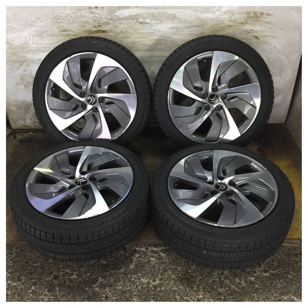 3 BRIDGESTONE BLIZZAK VRX2 225/45R18 2021年製 8.5分目 シトロエン C4 ピカソ 純正 *11164