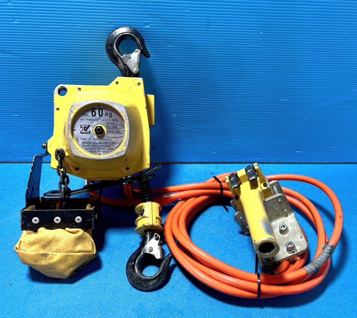 B126 ★ENDO KOGYO 遠藤工業 エアーホイスト AT-60K 60kg ジャンク品