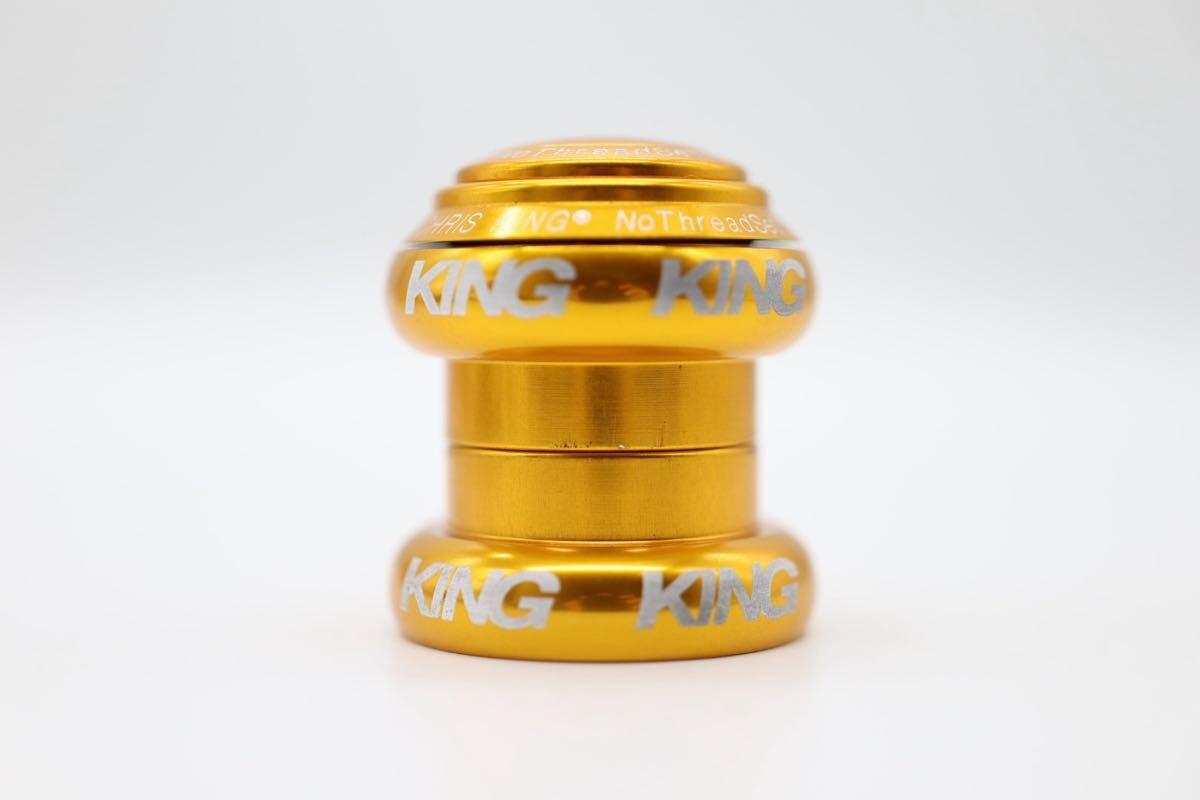 CHRIS KING クリスキング GOLD ゴールド 1-1/8 ヘッドパーツ ヘッドセット blue lug ブルーラグ SURLY サーリー CRUST クラスト ピスト 