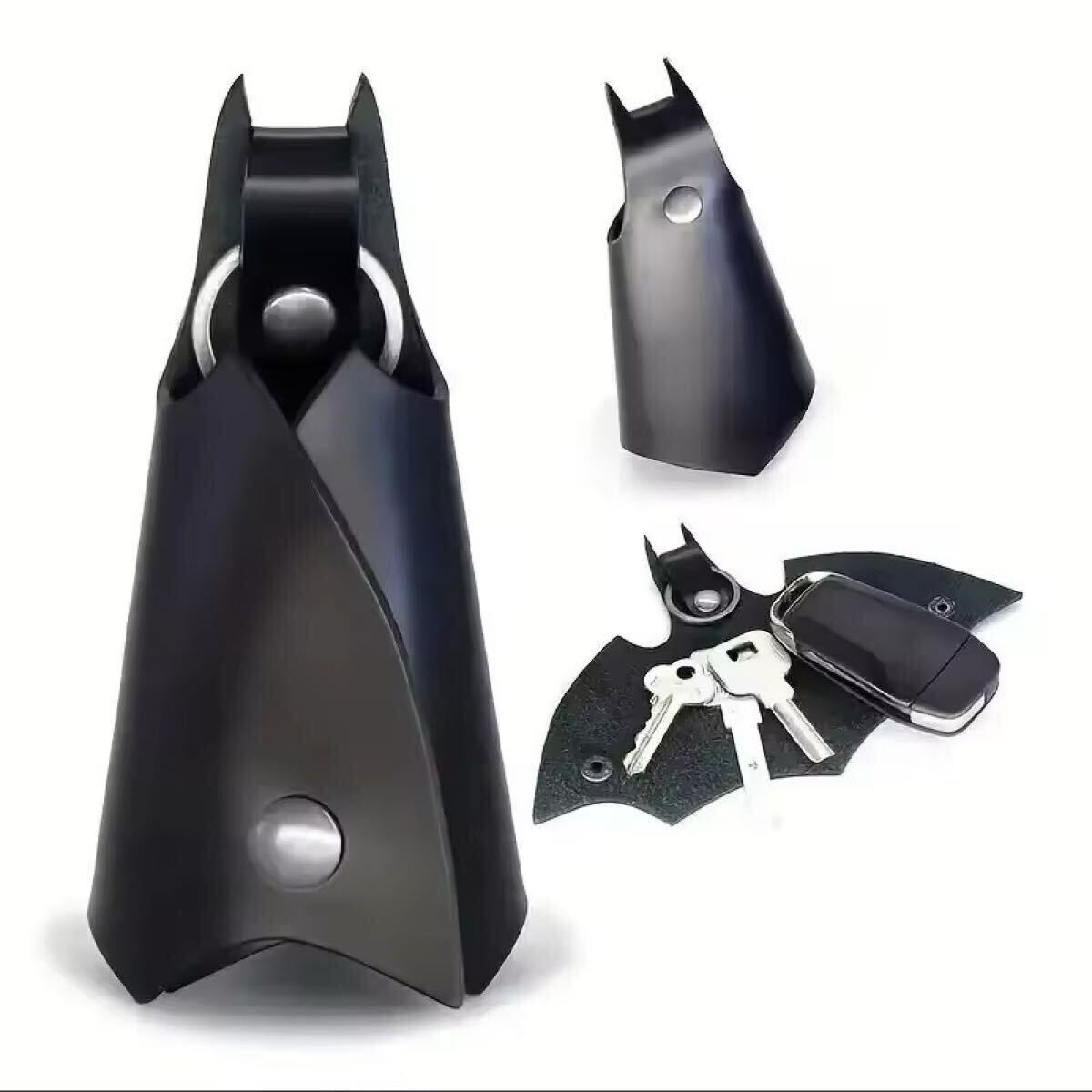 高級 黒 キーケース ドア ハンドル カギ 鍵 コウモリ ロック バットマン カバー ベンツ BMW アウディ トヨタ マツダ ホンダ スズキ 三菱 A1