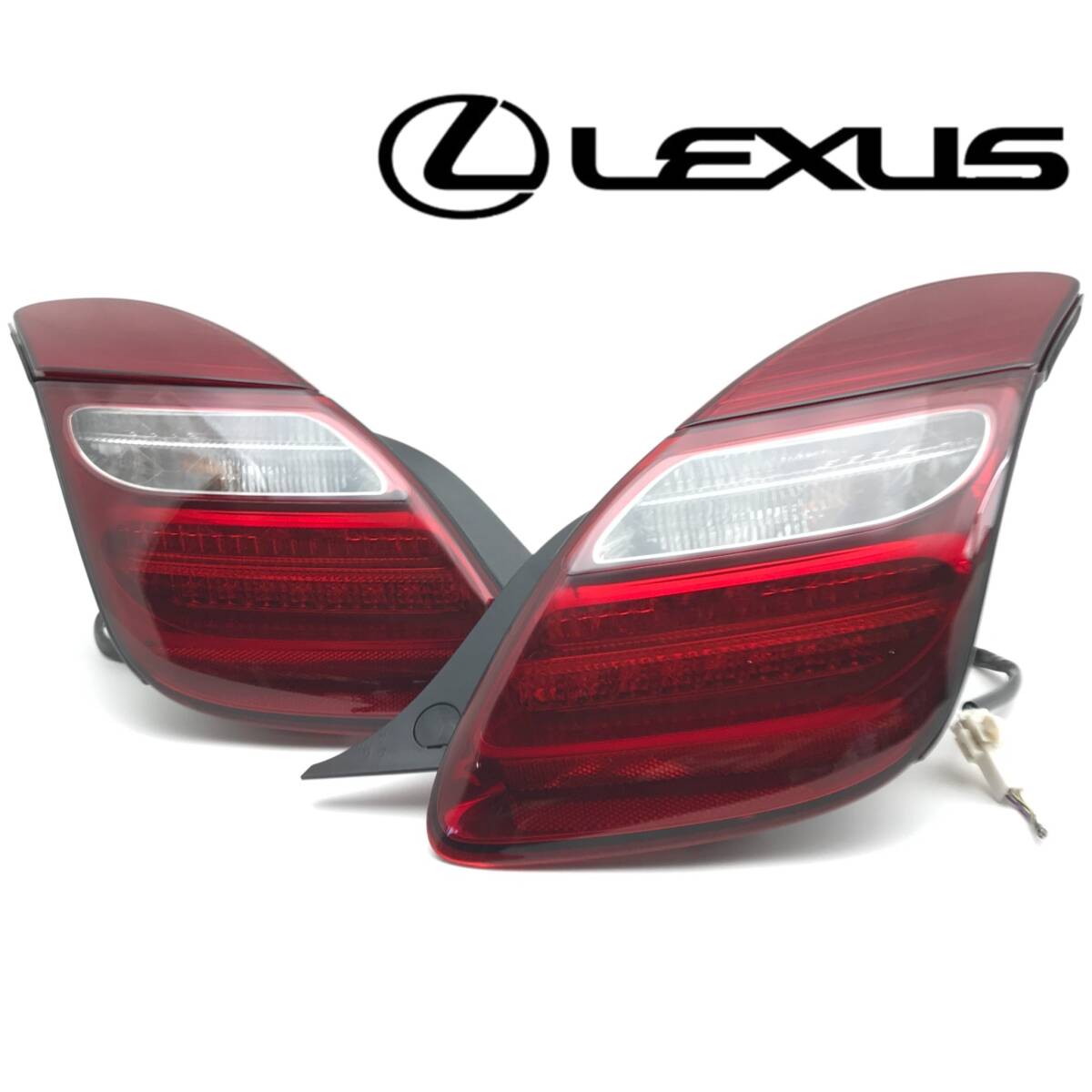 ◆ソアラ UZZ40 レクサス SC430 後期 純正 テール ライト ランプ レンズ 1台分 KOITO 24-54 422-78496 423-78496 即決/即納/割れなし◆