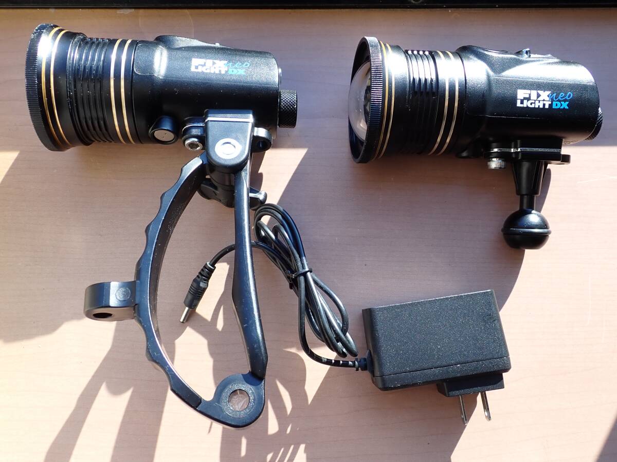 Fisheye フィッシュアイ 水中ライト FIX NEO Premium 4030 DX II 2灯セット 現状渡し 水中撮影 ワイドライト