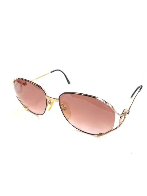 【即決】 Christian Dior ディオール サングラス 49 58 □ 16 125 ピンク ブラウン ゴールド アイウェア