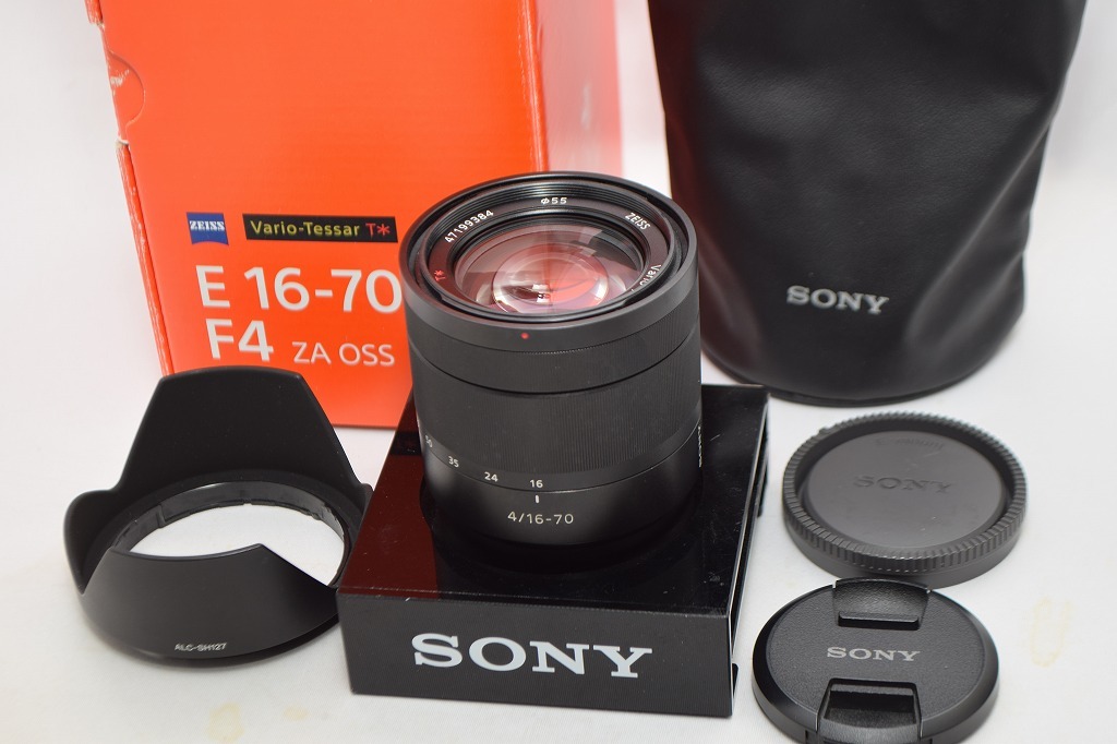 良品★SONY ソニー ZEISS Vario-Tessar T* E 16-70mm F4 ZA OSS SEL1670Z★元箱付・レンズフード付
