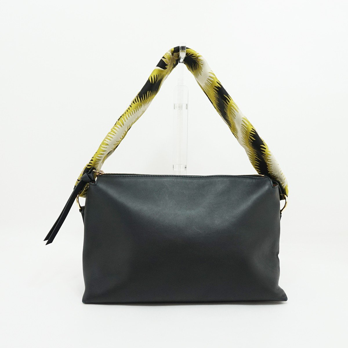 ◇【DRIES VAN NOTEN ドリス ヴァン ノッテン】レザー ショルダーバッグ ショルダーバッグ ブラック