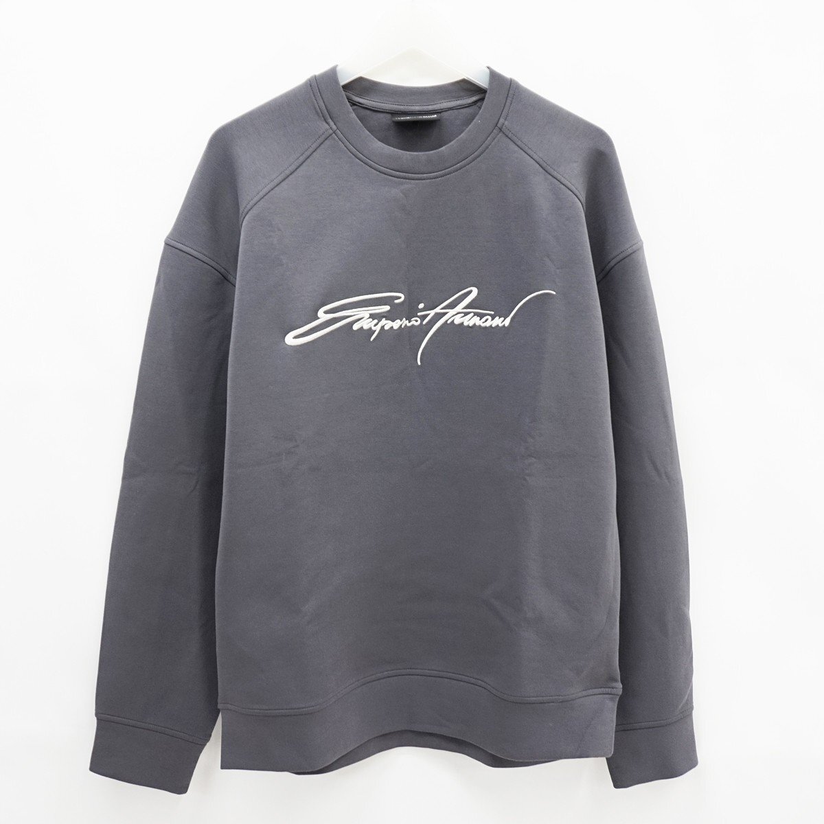 ◇【EMPORIO ARMANI エンポリオ アルマーニ】ロゴ スウェット グレー XL