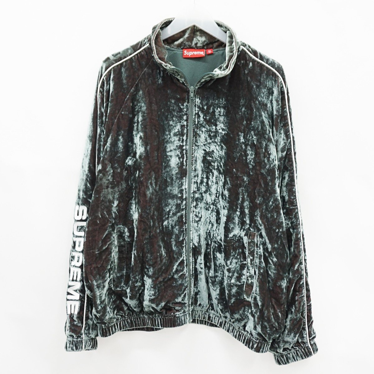 ◇【Supreme シュプリーム】23AW クラッシュドベロア トラックジャケット L