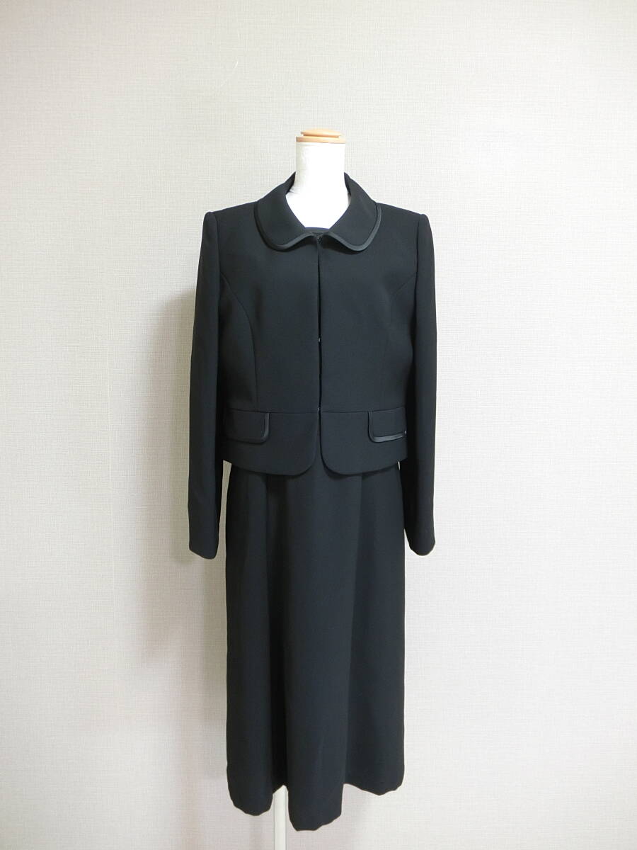 極美品　SOIR BENIR　ソワールベニール　大きいサイズ　フォーマル　ワンピース　セットアップスーツ　ブラック　１５