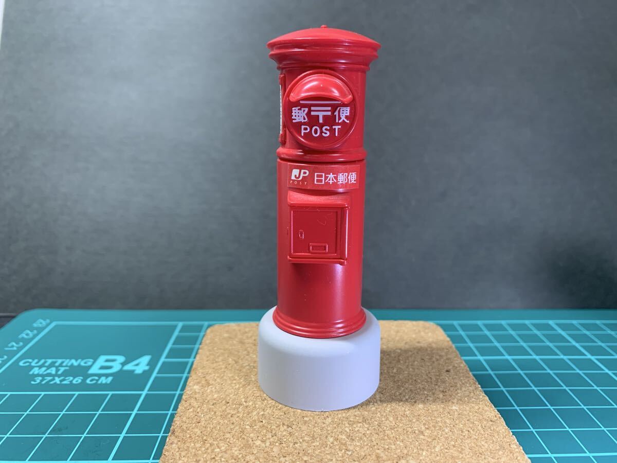 郵便差出箱1号(丸型) 「歴代郵便ポスト ガチャコレクション」 ミニチュア フィギュア 1/18