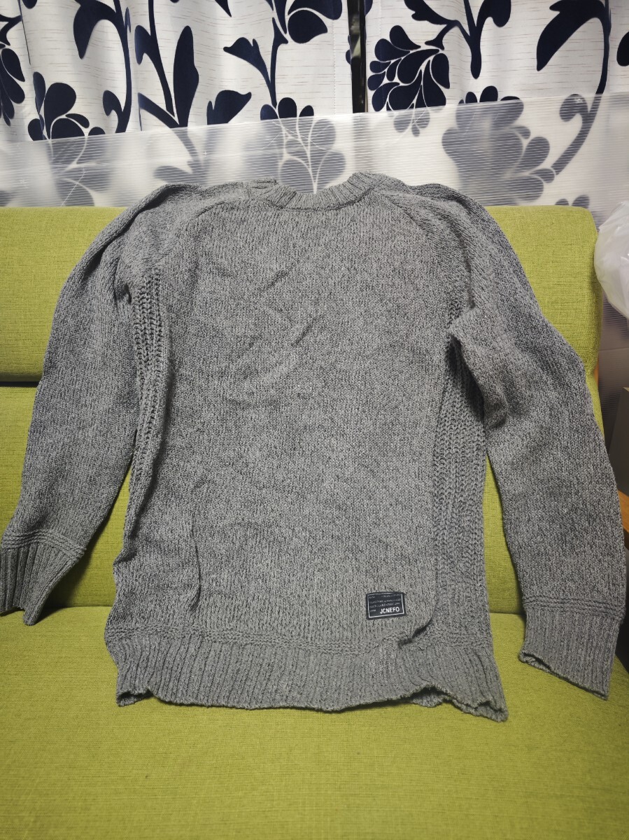 【売り切りセール】セーター 未使用 保管品 グレー ニット セーター 長袖 ニットセーター