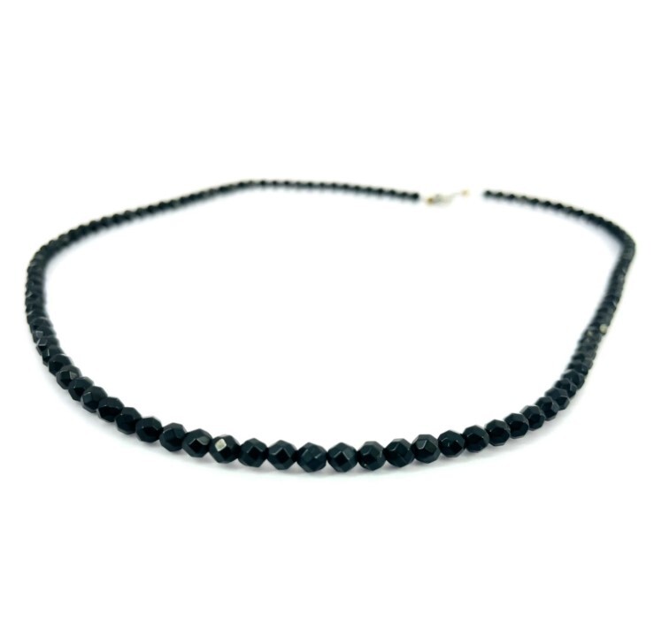 【中古品・本体のみ】コラントッテ(Colantotte) ネックレス 0ルーチェα Matte LUCE ブラック　L（47cm）K59121