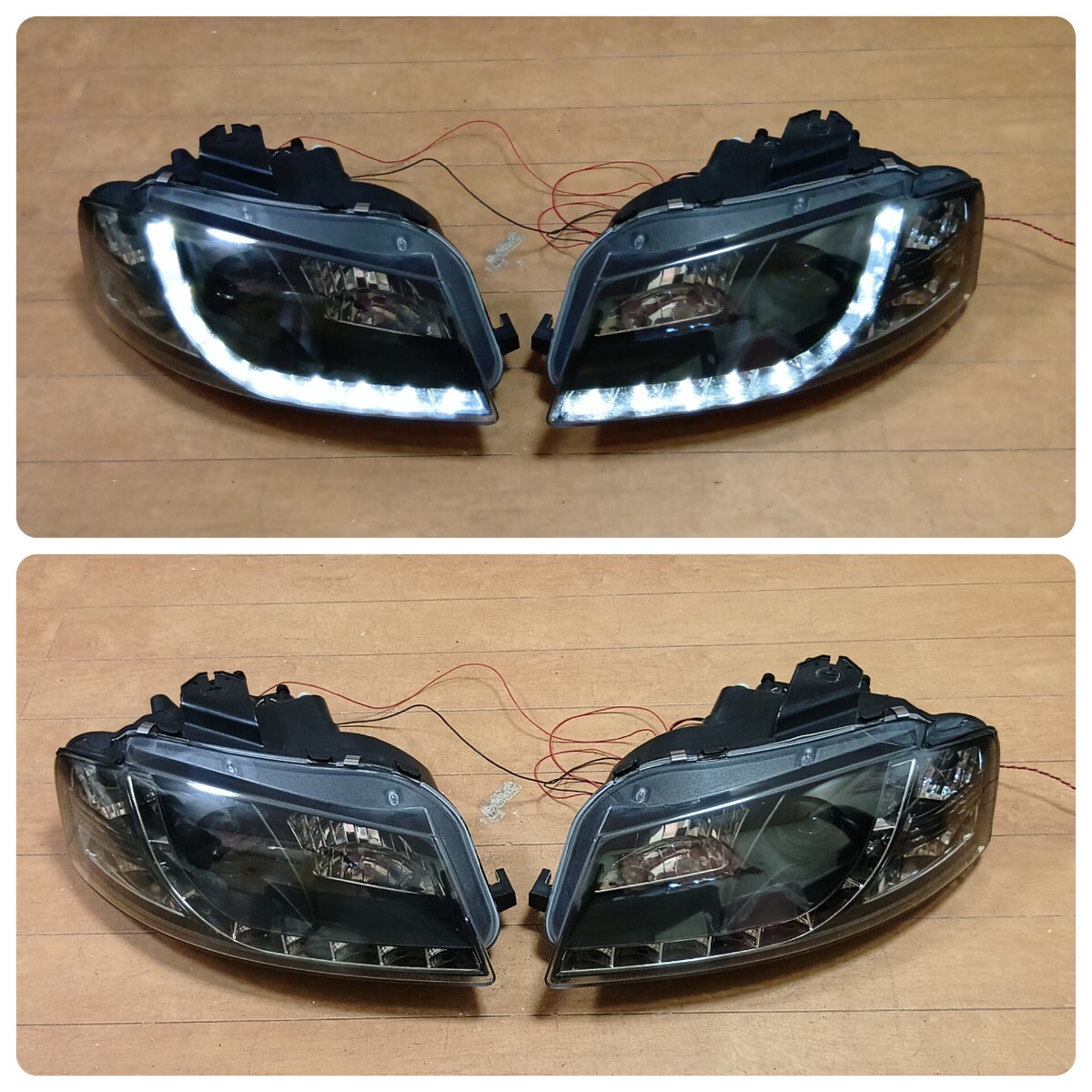 アウディ AUDI A3 8P LED ヘッドライト 社外 インナーブラック テールランプ グリル バンパー エアロ マフラー 車高調 ホイール 