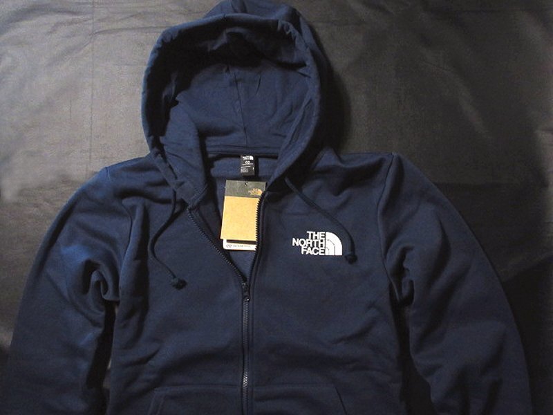 本物正規◆ノースフェイス◆ジップ スウェット パーカー HALF DOME ビッグロゴ■XL■SUMMIT NAVY■新品/アメリカ限定/裏起毛/8K2