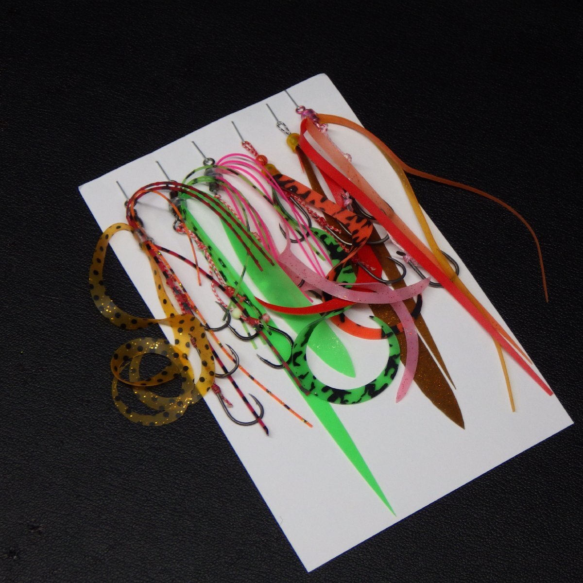 タイラバ用替えネクタイラバーフック カーリー 6色6点セット ※中古在庫品(19s0806)※クリックポスト