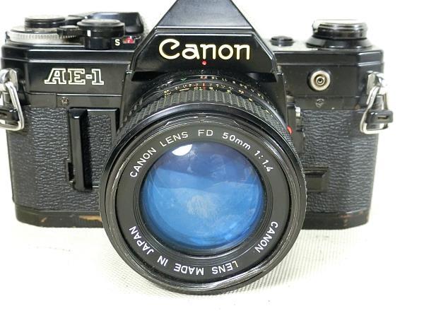 ΠCANON　AE-1　レンズ　FD　50㎜　F1.4　キャノン　ビンテージ　カメラ　希少