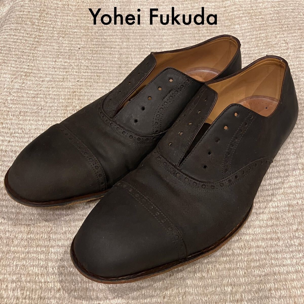 Yohei Fukuda クォーターブローグ シューズ ヨウヘイフクダ 福田洋平 製靴 革靴 ビスポーク