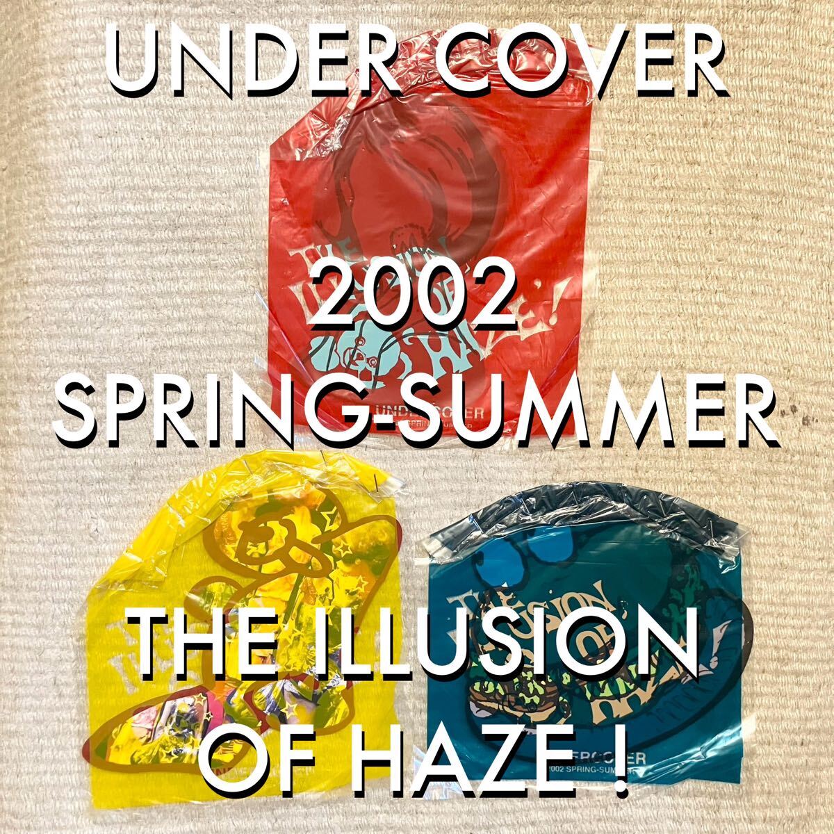 超希少 UNDER COVER アンダーカバー 2002 SS THE ILLUSION OF HAZE イリュージョン ヘイズ DM(案内状) 未開封品3点