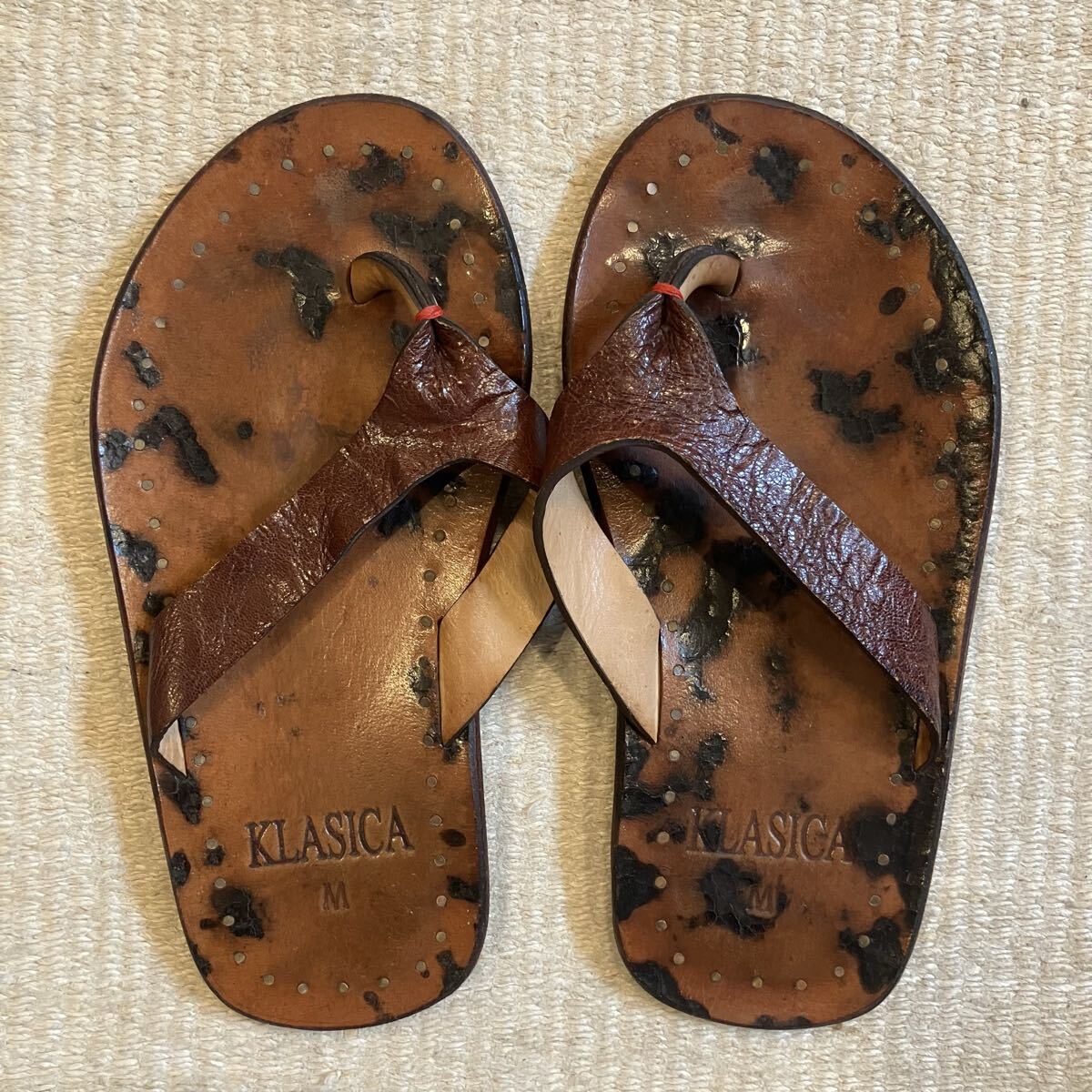 クラシカ レザーサンダル 焦がし柄 23cm KLASICA アーカイブ 