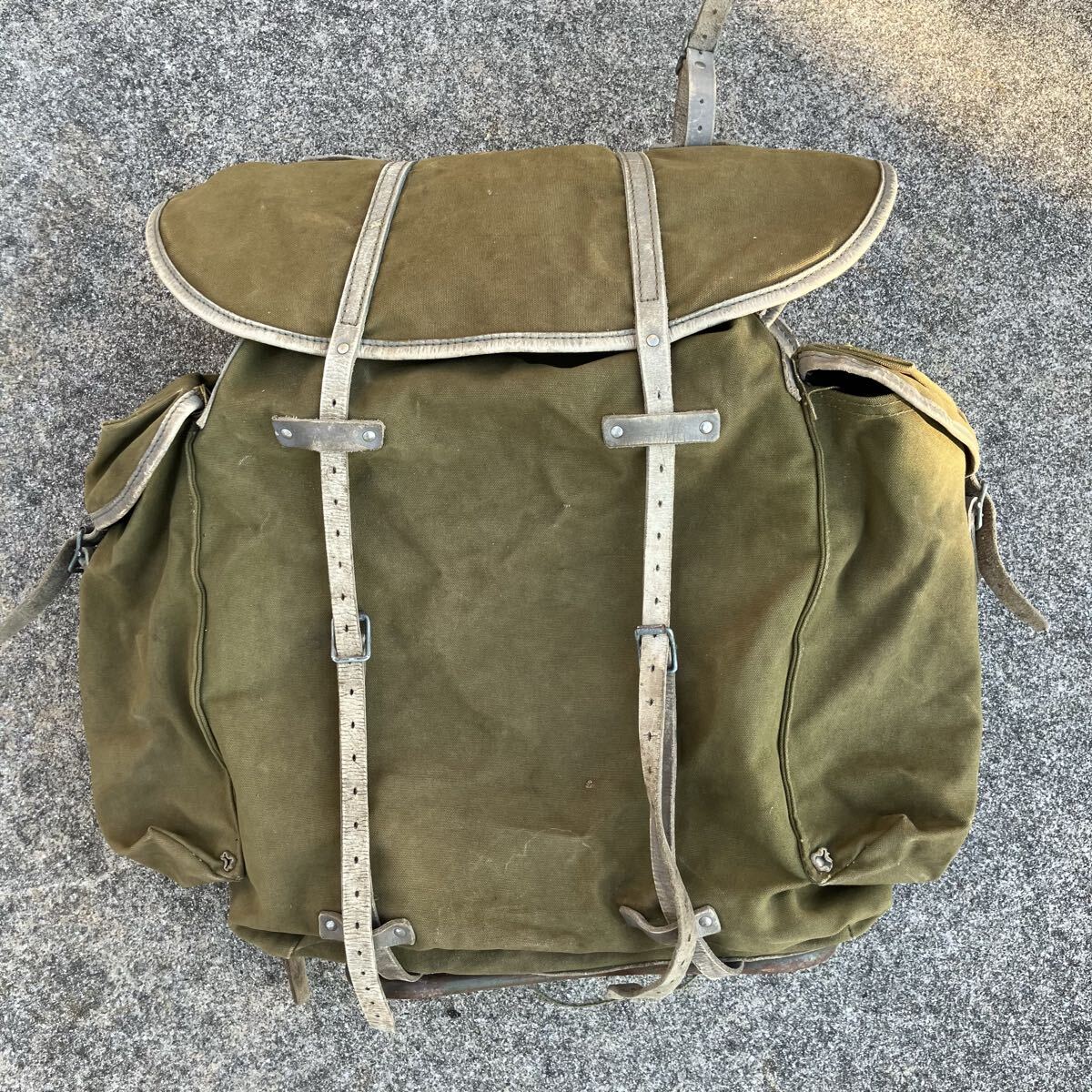 希少 50s 60s ノルウェー軍 コットン バックパック フレーム リュック ヴィンテージ ミリタリー Norwegian army Telemark M53 テレマーク　