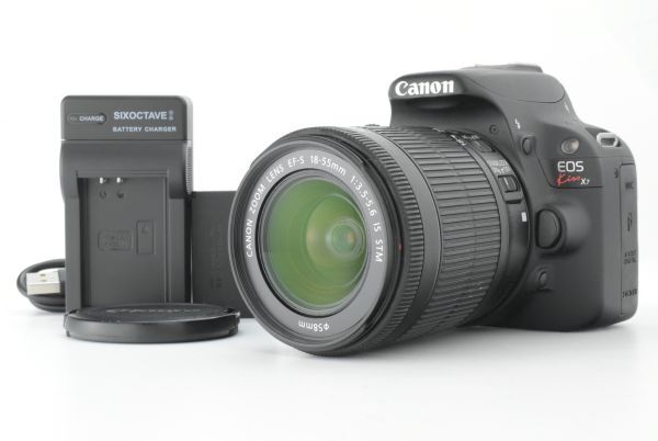 【美品 シャッターカウント 39626回】Canon EOS Kiss X7 EF-S 18-55mm F3.5-5.6 IS STM キャノン デジタル一眼レフカメラ EF-TN-JP1745