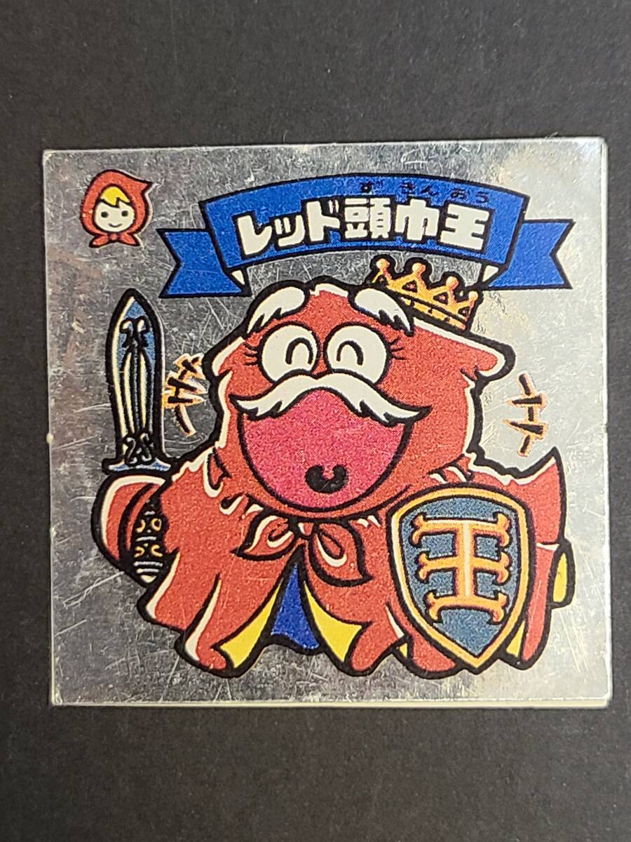 137-M47) 当時物 ビックリマン 悪魔VS天使シール レッド頭巾王 34-天 偽物 パチ ロッチ