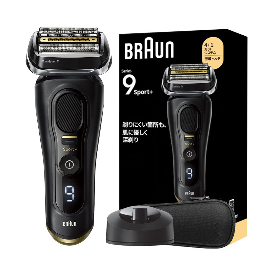 BRAUN ブラウン シリーズ9 SPORT+ 9320s 電気シェーバー シェーバーケース 充電スタンド付き ブラック
