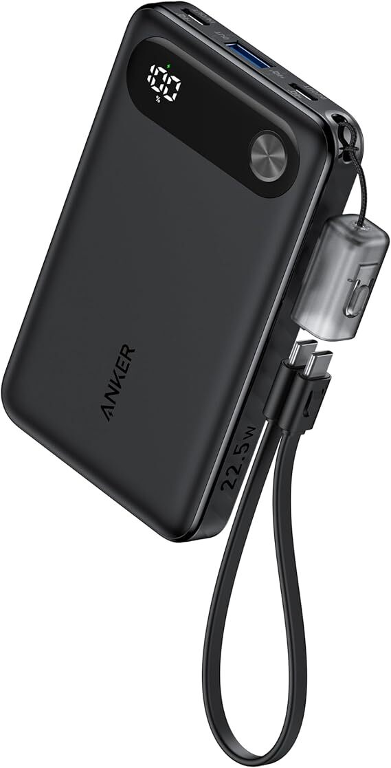 Anker Power Bank (10000mAh, 22.5W) (ブラック)