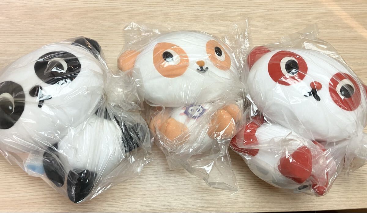 【1円】パンシェル ぬいぐるみ 3点セット PANSHEL パンダ まとめ売り PANSHEL'S WORLD