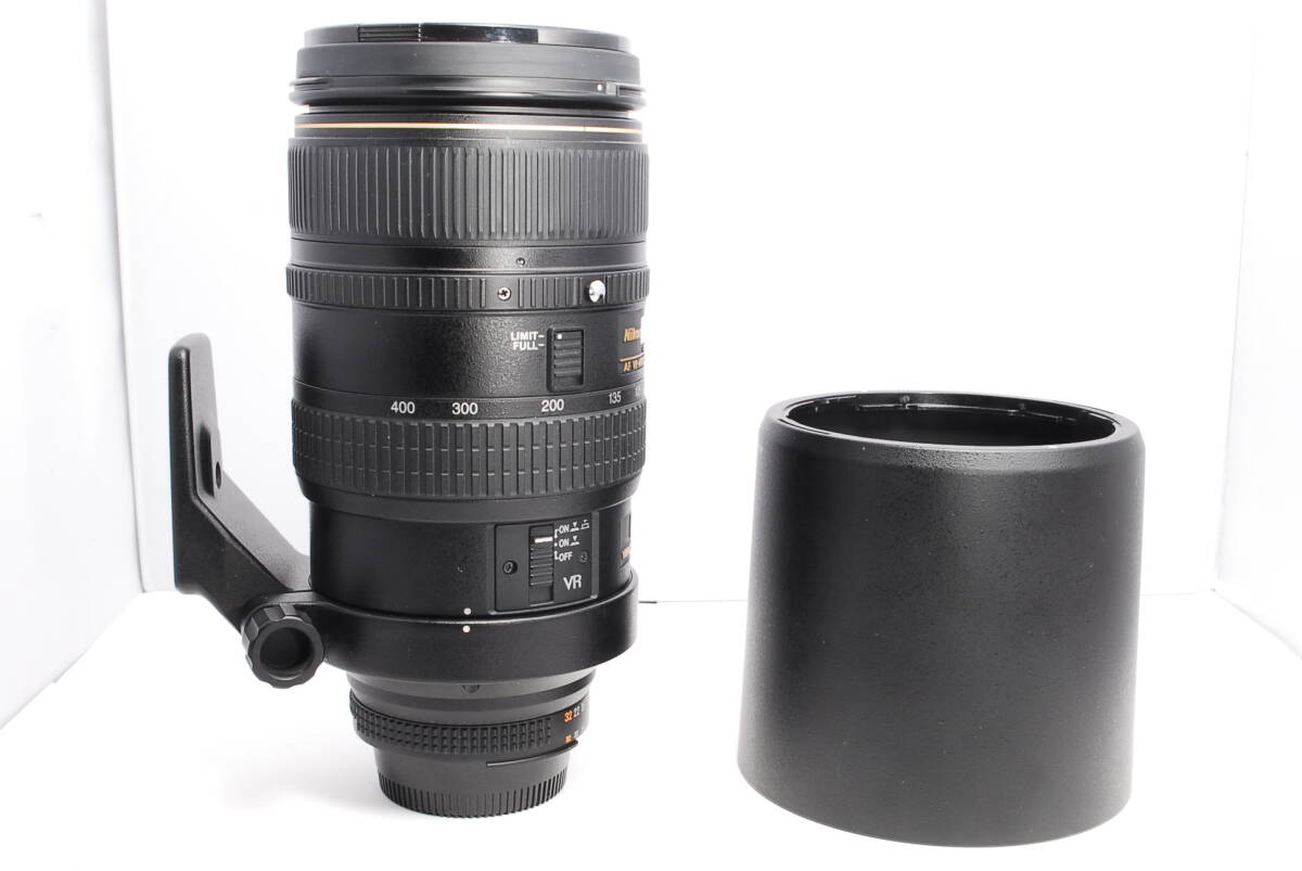 〓非常に綺麗　フード付〓ニコン Nikon AF NIKKOR 80-400mm F4.5-5.6 D ED VR