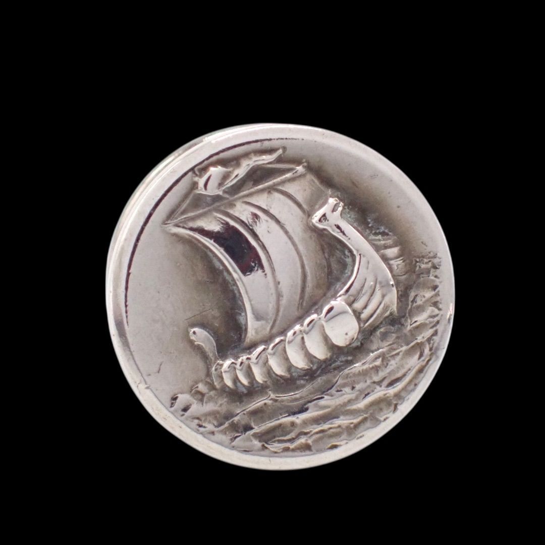 ジョージジェンセン Georg Jensen 50 ピンブローチ ブローチ 船 帆船 タイピン ネクタイピン タイタック 925 シルバー 4286