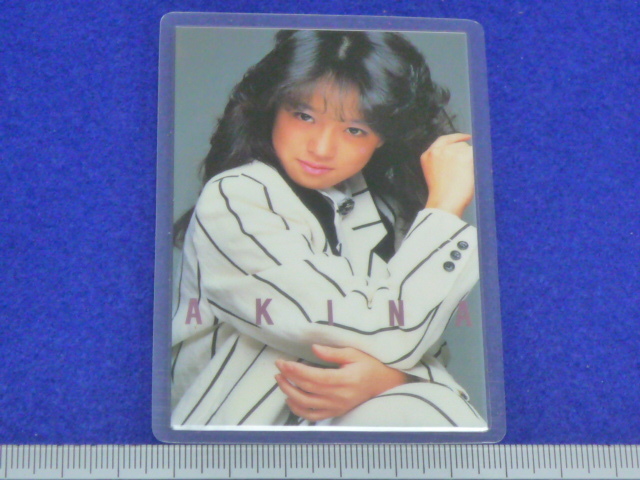 ★中森明菜/ラミネートカード/338//7-265/当時物未使用品/