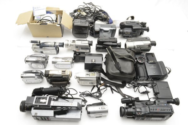 ★訳あり大特価★ ソニー SONY / CANON /Panasonic /SHARP ビデオカメラ ★17個まとめ★ MS A71 ★★ #2391 #4070 #B35