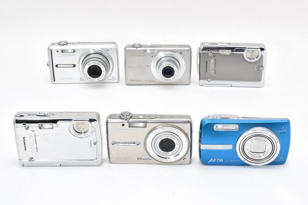 ★訳あり特上品★ オリンパス OLYMPUS μ 720 SW /725 SW /750 /FE-330 など デジタルカメラ ★6個まとめ★ MS A81 ★★ #2976 #9121 #A51