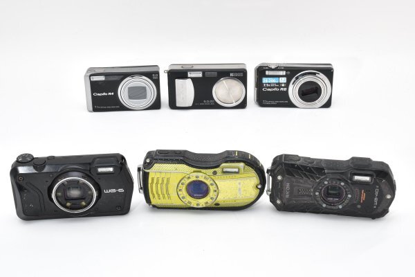 ★訳あり大特価★ リコー RICOH WG-6 /WG-4 /WG-40 /Caplio など コンパクトデジタルカメラ ★6個まとめ★ MS A81 ★★ #2980 #9121 #B99