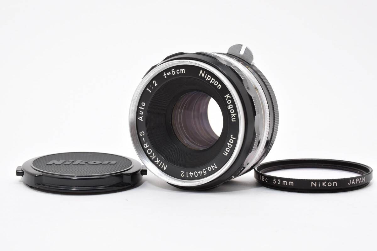 ★希少美品★ Nikon NIKKOR-S Auto 5cm F2 Nippon Kogaku PAT.PEND. Lens ニコン レンズ 完動 キレイ ◆358