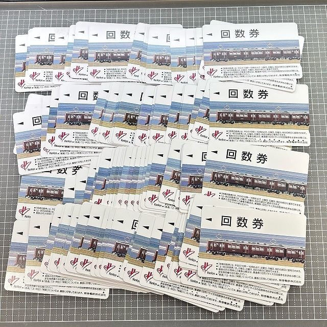 ∞■○約100枚まとめてセット【使用済カード♯9013】回数券「阪急電鉄」【鉄道/電車】アート作品などにも!