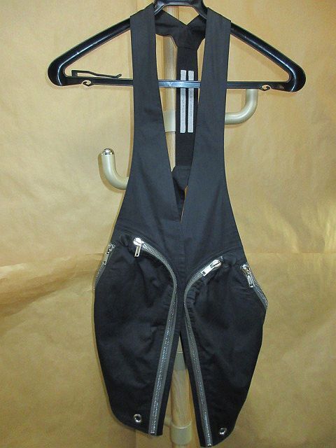 リックオウエンス　Rick Owens　 22AW BAUHAUS VEST バウハウス　ジップ　ベスト　黒　50