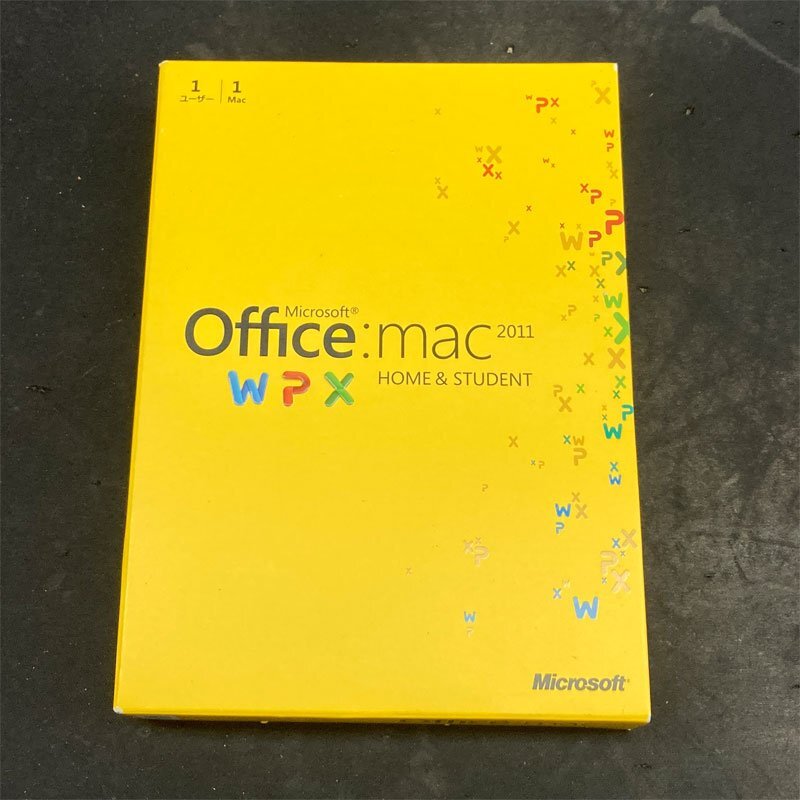 中古 MacOS版 プロダクトキー付 ★ Microsoft Office Mac 2011 Home&Student 1ユーザー インストールディスク・箱・冊子類有 #4791-K