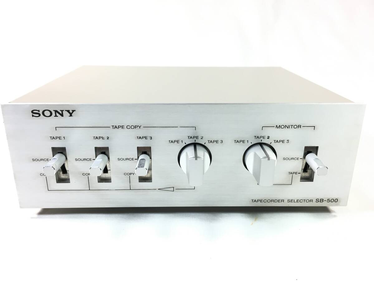 ＳＯＮＹ　ＳＢ－５００　テープデッキセレクター　テープデッキ入力×３可能　取扱説明書コピー付　ソニー　②