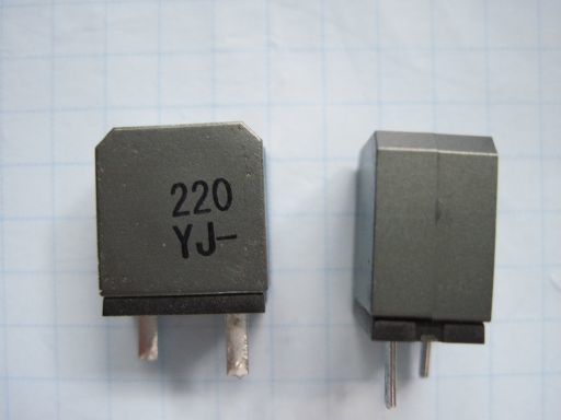 103棚下　サガミ エレク 巻線インダクタ　ディジタルアンプ用　OFC採用？ 7G13A-220M　22 μH　7A　未使用品ですが長期保存品　２個セット