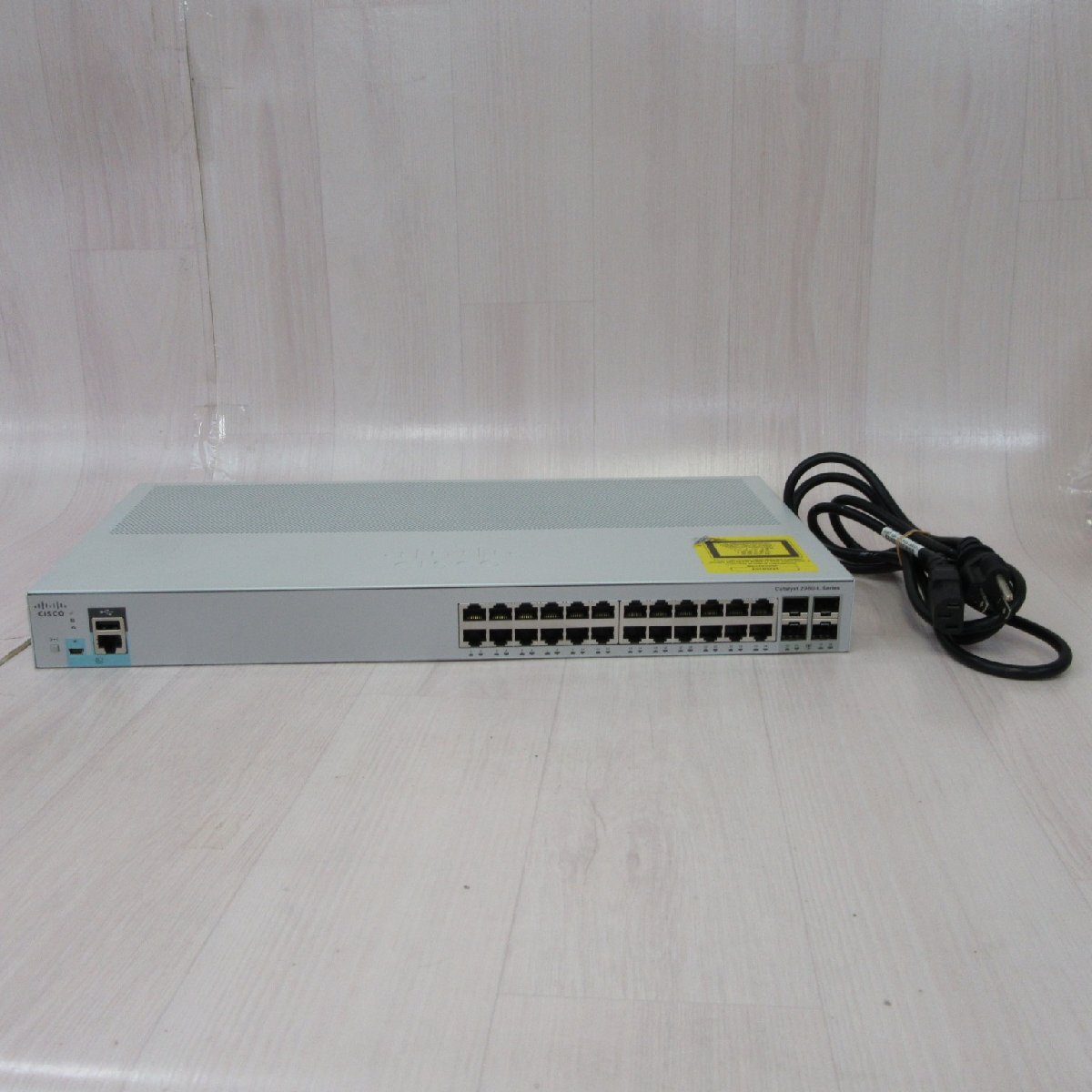 ▲CISCO WS-C2960L-24TS-LL V02 Catalyst2960-Lシリーズ ギガビットイーサネットスイッチ PoE+ 初期化済 保証有 2F_092