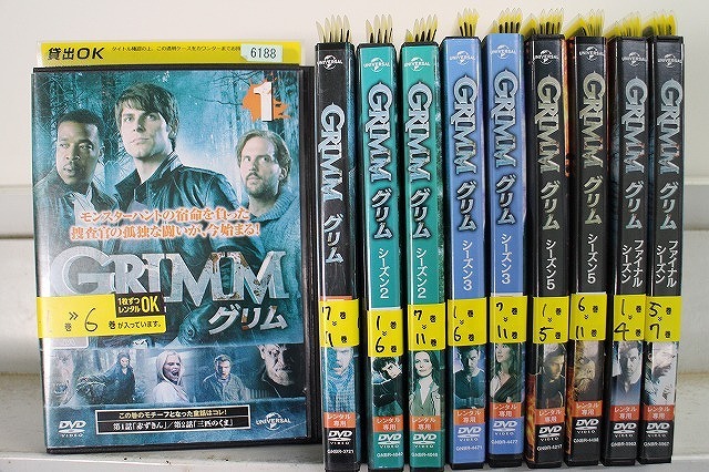DVD GRIMM グリム シーズン1〜ファイナル(※シーズン4欠品) 計51本セット ※ケース無し発送 レンタル落ち Z2D1358