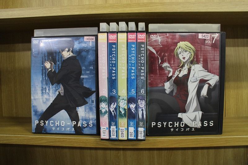 DVD PSYCHO-PASS サイコパス 1〜7巻セット(未完) ※ケース無し発送 レンタル落ち ZR3196