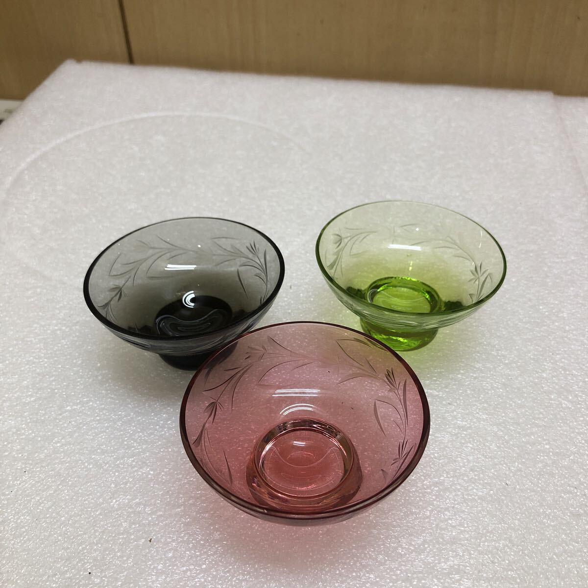 TK5790 切子グラス 3点セット　1201