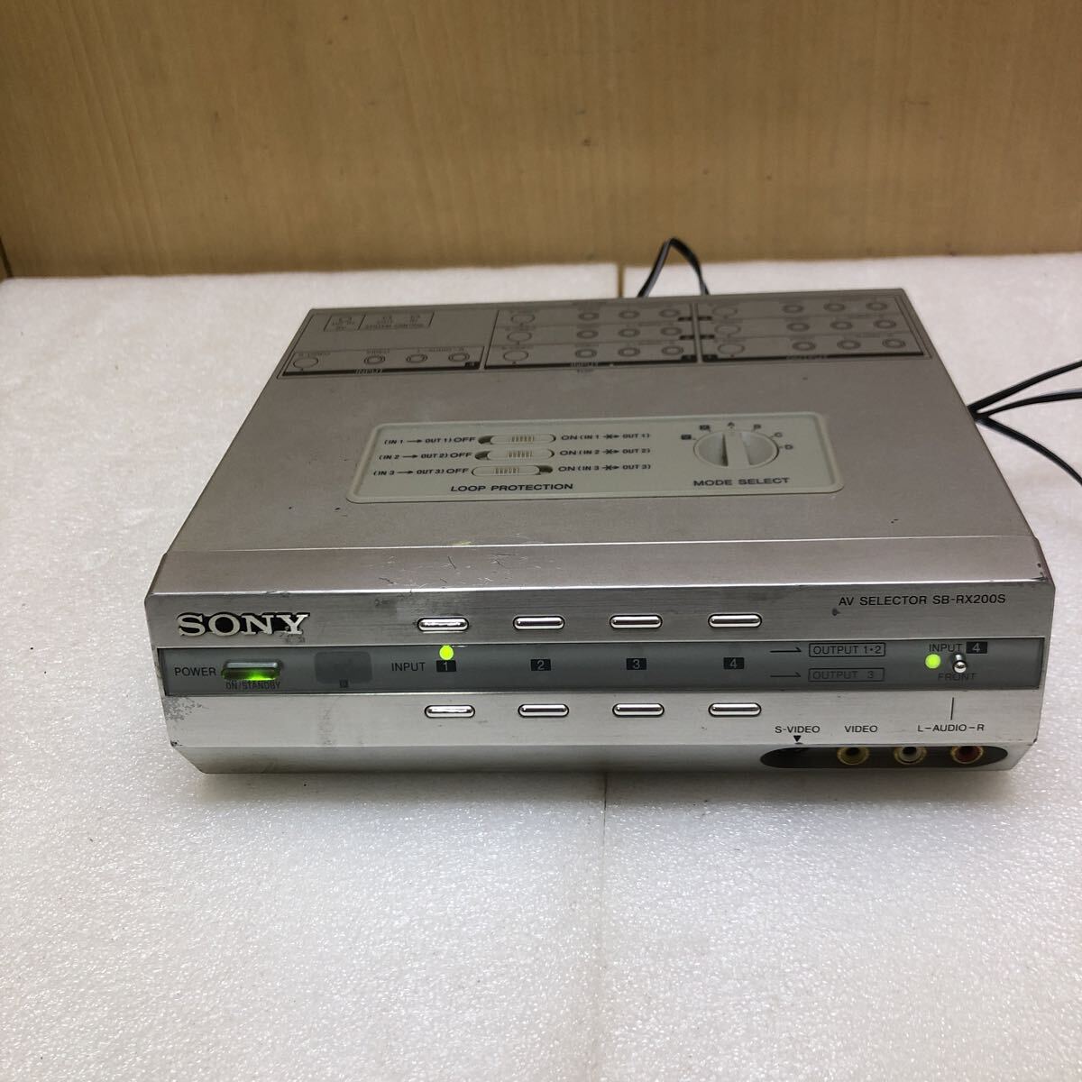 TK6086 通電確認済み SONY AV SELECTOR SB-RX200S 映像対応AVセレクター 中古品 1223