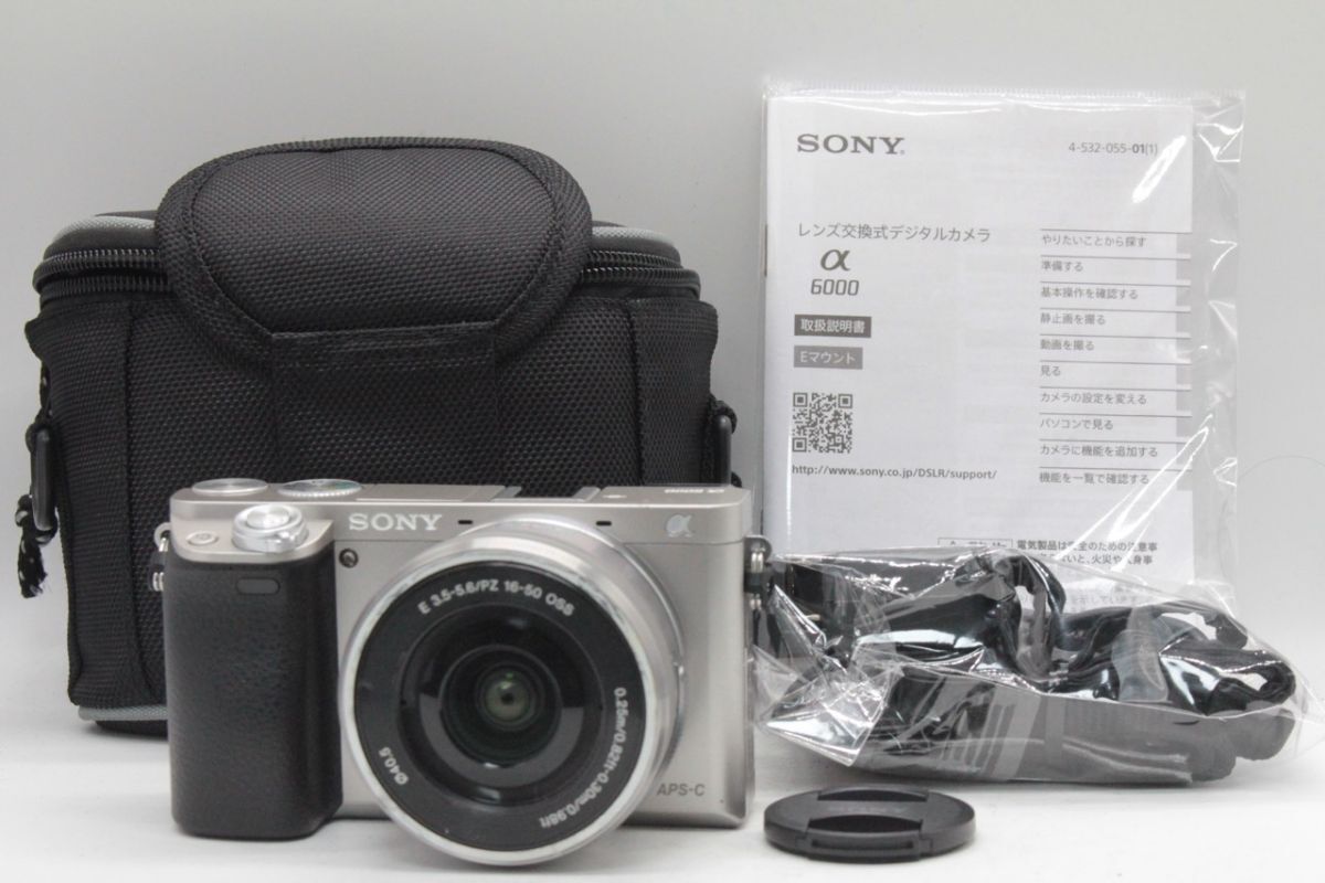 ★良品★ソニー SONY α6000 / E 16-50mm F3.5-5.6 OSS ミラーレス #9325@d RO3502