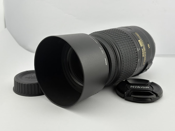 ★美品★ ニコン NIKON AF-S DX NIKKOR 55-300mm F4.5-5.6 G ED VR★レンズフード、前後キャップ付★ #1208-18